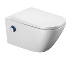 Excellent Elektronický bidet Dakota S2 s ostrými tvary s keramikou s bezlemovým oplachovým sytémem CLEAN-ME s černým ovládacím systémem