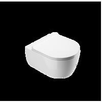 Excellent Keramický závěsný klozet Doto 54 bez oplachového lemu PURE RIM a se sedátkem s funkcí pomalého sklápení