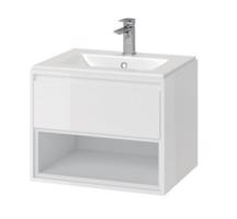 Excellent Koupelnový nábytek Tuto 70cm bílá/bílá s jednou zásuvkou a otevřenou nikou, pro zápustné umyvadlo