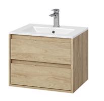 Excellent Koupelnový nábytek Tuto 80 cm dub/dub se dvěma zásuvkami, pro zápustné umyvadlo AS