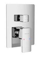 Excellent Podomítková vanová/sprchová baterie Keria, 3 výstupy, chrom včetně podomítkového tělesa