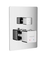 Excellent Podomítková vanová/sprchová termostatická baterie Keria, 3 výstupy, chrom včetně podomítkového tělesa