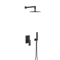Excellent Podomítkový sprchový set Keria, 2 výstupy, černá včetně podomítkového tělesa