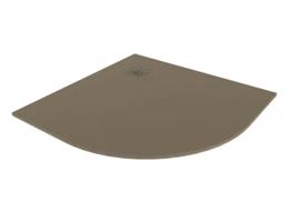 Excellent Sprchová vanička Arda litý mramor cappucino, čtvrtkruhová 90x90 cm