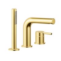 Excellent Vanová stojánková baterie Pi zlatá včetně vanového setu