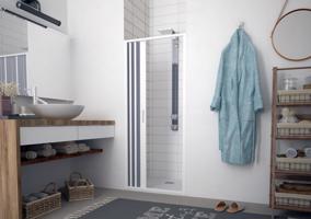 FORTE Sprchová zástěna FLEX MARTE NEW Rozměr A 60 80 cm, Rozměr C 185 cm, Typ otevírání Zavírání na stranu OLBBXF120001