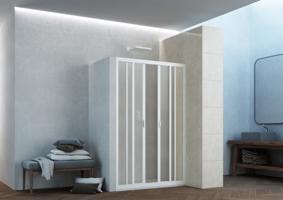 FORTE Sprchové dveře MAESTRO CENTRALE Barva rámu Bílá, Rozměr A 140 cm, Rozměr C 185 cm, Směr zavírání Univerzální Levé / Pravé, Výplň Polystyrol 2,2 mm (acrilico) BSMAC14P