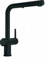 FRANKE Active Dřezová baterie FN 5351.901, s ovládáním výpusti Twist a výsuvnou sprškou, matná černá 115.0669.769