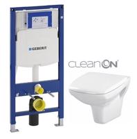 GEBERIT Duofix bez tlačítka + WC CERSANIT CLEANON CARINA  + SEDÁTKO 111.300.00.5 CA1