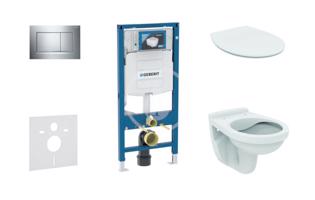 GEBERIT Duofix Set předstěnové instalace, klozet Alpha se sedátkem, tlačítko Sigma30, chrom 111.300.00.5 ND6