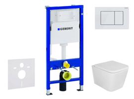 GEBERIT Duofix Set předstěnové instalace, klozetu Arkas I a sedátka softclose, tlačítko Delta30, alpská bílá SANI11CA3161