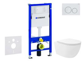 GEBERIT Duofix Set předstěnové instalace, klozetu Oudee Vortex a sedátka softclose, tlačítko Delta20, alpská bílá SANI11CA3193
