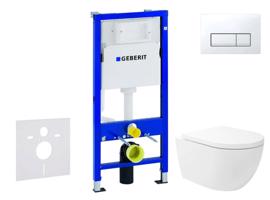 GEBERIT Duofix Set předstěnové instalace, klozetu Oudee Vortex a sedátka softclose, tlačítko Delta50, alpská bílá SANI11CA3181
