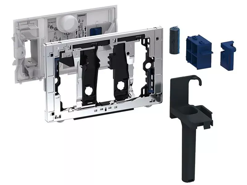 Geberit DuoFresh zásuvka pro tyčinku, chrom rámeček, pro Sigma 12cm nádržku, 115.062.21.1, náhrada za 115.610.00.1  115.062.21.1