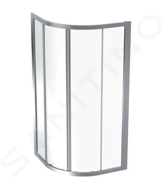 GEBERIT GEO Sprchový kout 90x90 cm, stříbrná/ čiré sklo 560.121.00.2