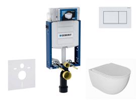 GEBERIT Kombifix Set předstěnové instalace, klozetu Oudee a sedátka softclose, tlačítko Sigma30, bílá/bílá mat SANI15CA3124
