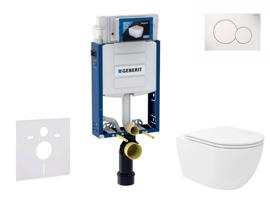 GEBERIT Kombifix Set předstěnové instalace, klozetu Oudee Vortex a sedátka softclose, tlačítko Sigma01, alpská bílá SANI15CA3185
