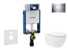 GEBERIT Kombifix Set předstěnové instalace, klozetu Oudee Vortex a sedátka softclose, tlačítko Sigma30, chrom SANI15CA1135