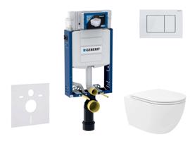 GEBERIT Kombifix Set předstěnové instalace, klozetu Oudee Vortex a sedátka softclose, tlačítko Sigma30, bílá/bílá mat SANI15CA3190