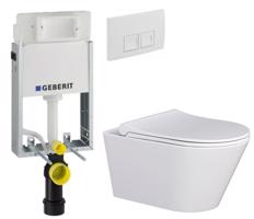 GEBERIT KOMBIFIXBasic vč. bílého  tlačítka DELTA 50 + WC MYJOYS MY1 + SEDÁTKO 110.100.00.1 50BI MY1