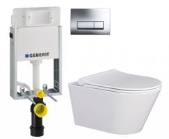 GEBERIT KOMBIFIXBasic vč. chromového tlačítka DELTA 51 + WC MYJOYS MY1 + SEDÁTKO 110.100.00.1 51CR MY1