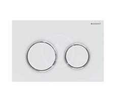 GEBERIT Omega20 Ovládání splachování, matná bílá/lesklý chrom 115.085.JT.1