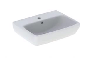 GEBERIT Selnova Square Umývátko 45x35 cm, s přepadem, otvor pro baterii, bílá 500.322.01.7