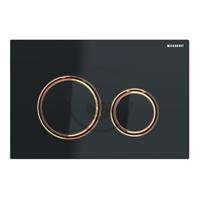 GEBERIT Sigma21 Ovládací tlačítko pro 2 množství splachování, černá/červené zlato 115.650.SJ.1