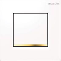 GEBERIT Splachovací systémy Pneumatické ovládání splachování pisoárů Typ 30, bílá/pozlacená 116.017.KK.1