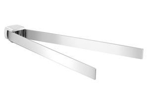 Gedy PIRENEI dvojitý držák ručníků otočný 350, chrom PI2313