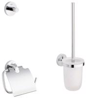 GROHE Essentials Sada doplňků pro toaletu 3 v 1, chrom 40407001