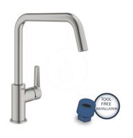 GROHE QuickFix Start Dřezová baterie, supersteel 30470DC0
