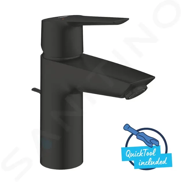 GROHE QuickFix Start Umyvadlová baterie s výpustí, matná černá 242092432