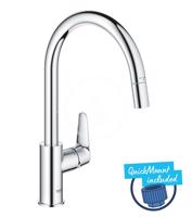 GROHE Start Curve Dřezová baterie s výsuvnou koncovkou, chrom 30562000