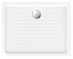 GSI Keramická sprchová vanička, obdélník 100x80x4,5cm, bílá ExtraGlaze 438511