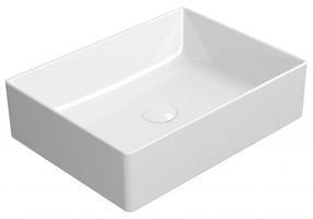 GSI KUBE X keramické umyvadlo na desku, 50x37cm, bílá ExtraGlaze 942911