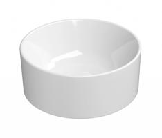 GSI KUBE X keramické umývátko na desku, průměr 32cm, bílá ExtraGlaze 943511