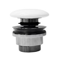 GSI umyvadlová výpust 5/4“, click-clack, keramická zátka, 5-65, bílá ExtraGlaze PCS11