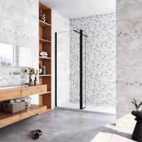 H K Otočný díl 40x 200 k zástěně WALK IN LUSTY BLACK F1, 8 mm sklo SE-LUSTYBLACK40