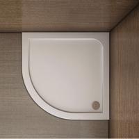 H K THOR Sprchová vanička z litého mramoru, čtvrtkruh, R550 80x80x3 SE-THOR-80Q