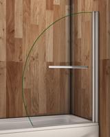 H K Vanová zástěna S1 FLAG 100x150 jednodílná sklopná, čiré sklo SE-S1FLAG100