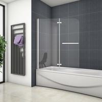 H K Vanová zástěna S22H 95x140 dvoudílná sklopná, čiré sklo SE-S22H-95