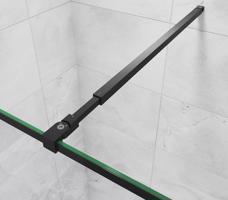 H K Vzpěra C120B, délka 730-1200 mm, pro skla 6-10mm, černá SE-C120B