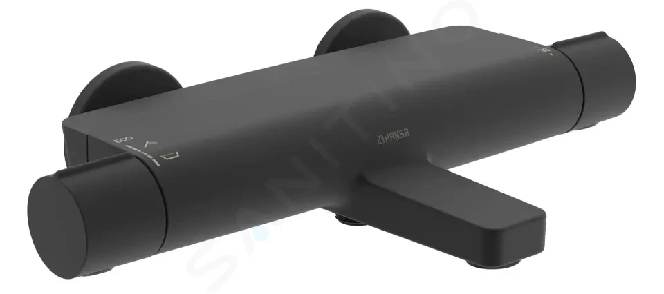 HANSA Optima Termostatická vanová baterie, matná černá 6513220133