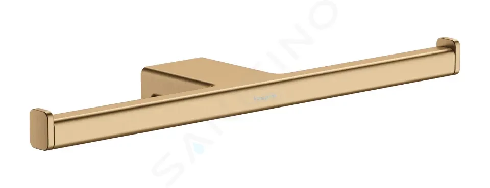 HANSGROHE AddStoris Držák toaletního papíru dvojitý, kartáčovaný bronz 41748140