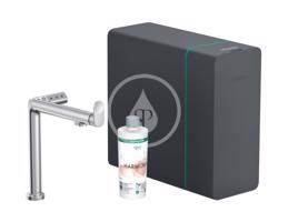 HANSGROHE Aqittura M91 Dřezová baterie, SodaSystem, sBox, chrom 76837000