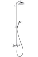 HANSGROHE Croma 220 Sprchový set Showerpipe s termostatem, 22 cm, 1 proud, chrom 27223000