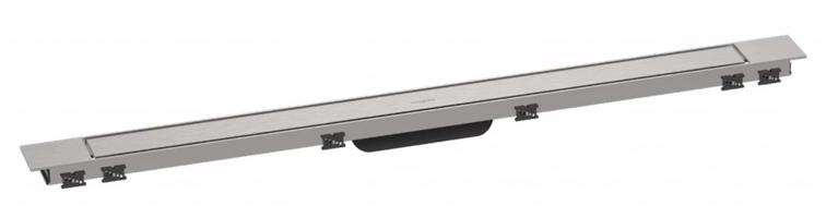 HANSGROHE RainDrain Match Plus Sprchový žlab 100 cm, s roštem, kartáčovaná ocel 56217800