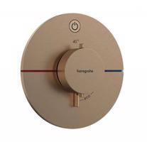 HANSGROHE ShowerSelect Comfort Termostatická baterie pod omítku, kartáčovaný bronz 15553140