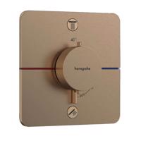 HANSGROHE ShowerSelect Comfort Termostatická baterie pod omítku, pro 2 spotřebiče, kartáčovaný bronz 15583140